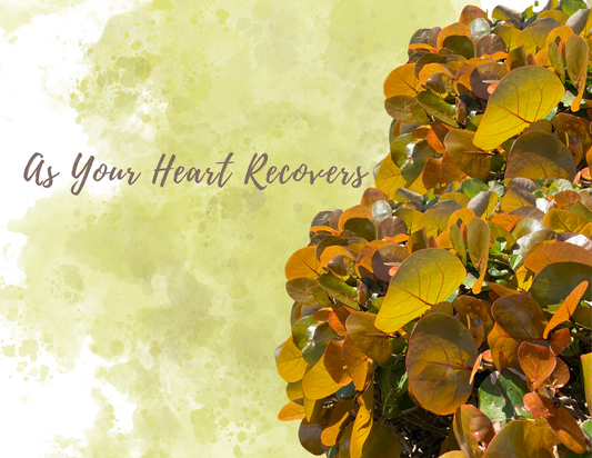 AS YOUR HEART RECOVERS