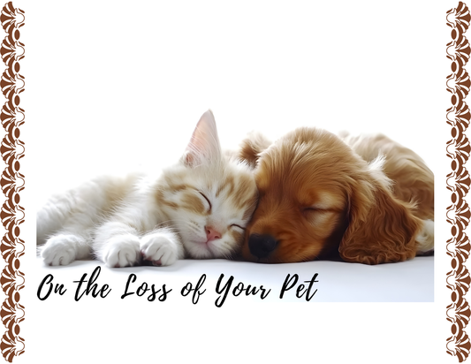 ON THE LOSS OF YOUR PET