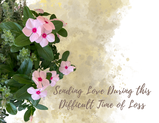 SENDING LOVE DURING THIS DIFFICULT TIME
